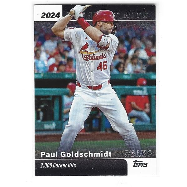 Paul Goldschmidt 2025 Topps Series 1 Greatest Hits card GH-21