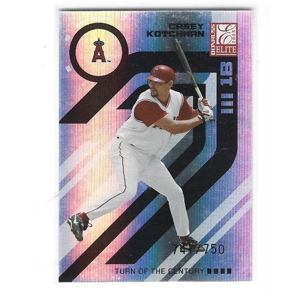 Casey Kotchman 2005 Elite Turn Of The Century card #2 #d 741/750
