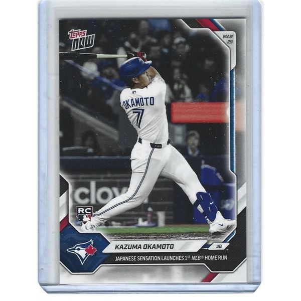 Kazuma Okamoto 2026 Topps Now Rookie card #25 - 1st MLB Home Run