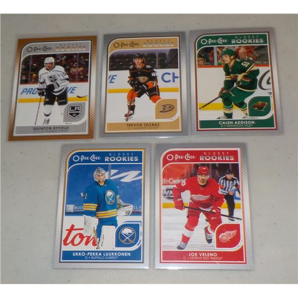 Lot of 5 2021-22 Upper Deck OPC Glossy Rookies cards