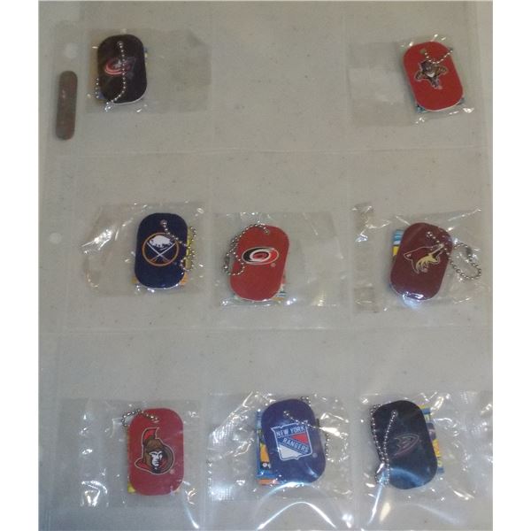 Lot of 8 NHL Keychains