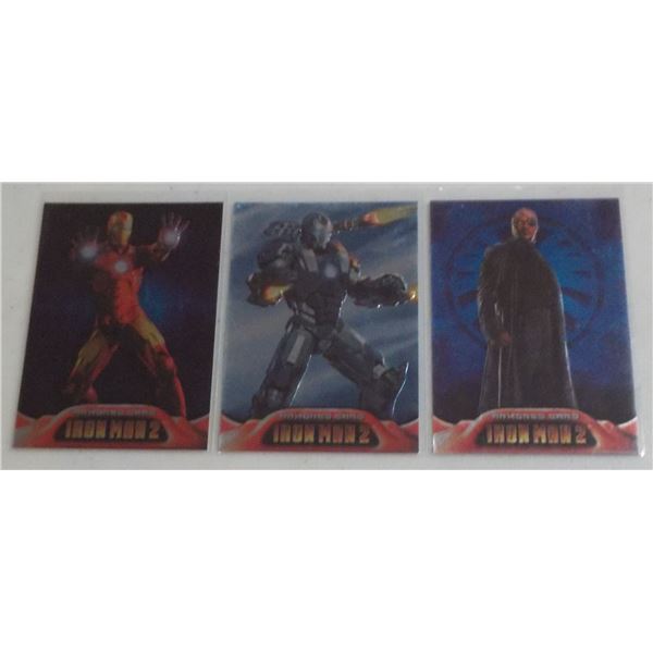Lot of 3 2010 Upper Deck Iron Man 2 Armored cards