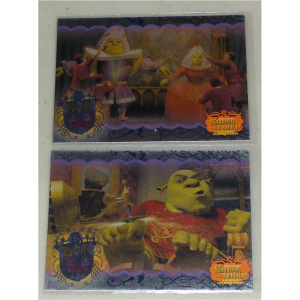 Lot of 2 Shrek the Third Raul's Make-Up Tips Box-Loader cards