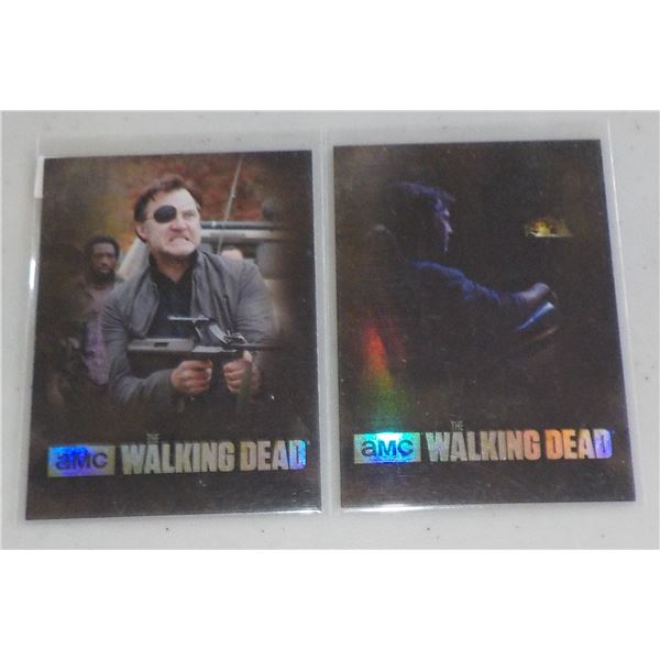 Lot of 2 Walking Dead Season 3 Part 2 The Governor Foil cards - TG-02, TG-09