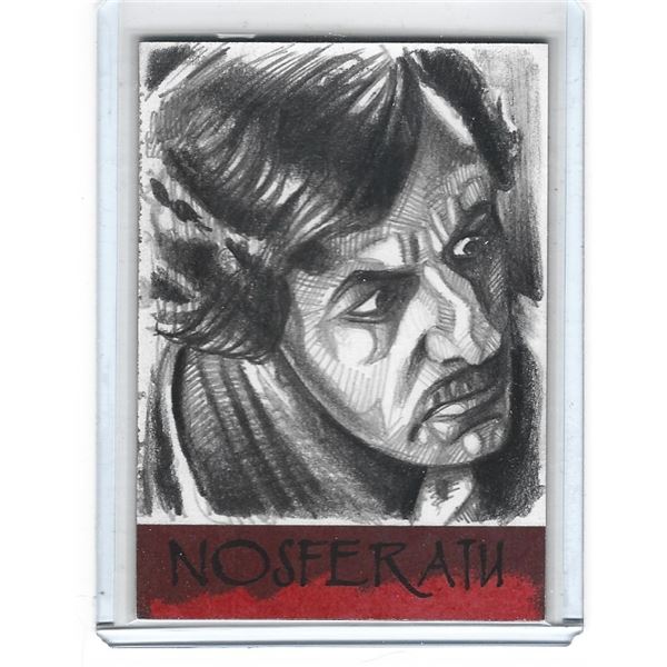 Nosferatu Series 3 Rutvig Vaid 1/1 Sketch card - RR Parks & Long Dog