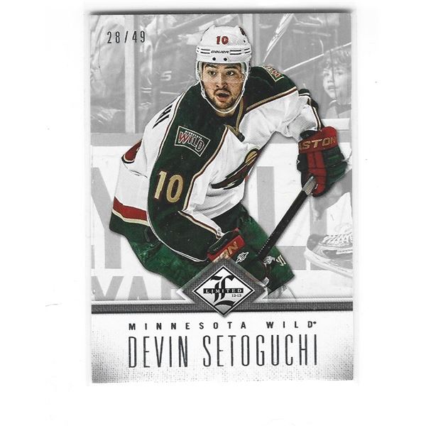 Devin Setoguchi 2012-13 Panini Limited card #89 #d 28/49