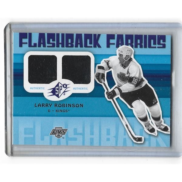 Larry Robinson 2009-10 SPX Flashback Fabrics Jersey card #211