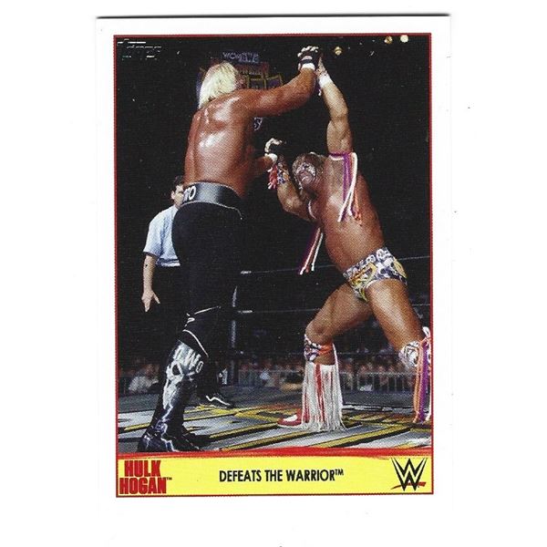 2015 Topps WWE Champion Spotlight Hulk Hogan Tribute card #24 of 40