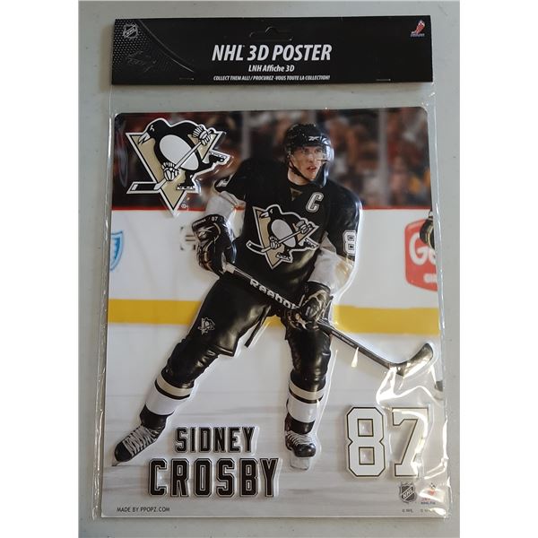 Sidney Crosby NHL 3D Poster