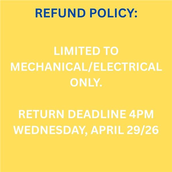 RETURN POLICY