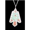 Image 2 : Marked L Neveih- R Begay Turquoise And Coral Necklace