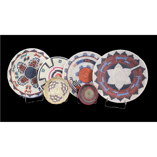 6 Native Style Baskets- 5.5"- 13"