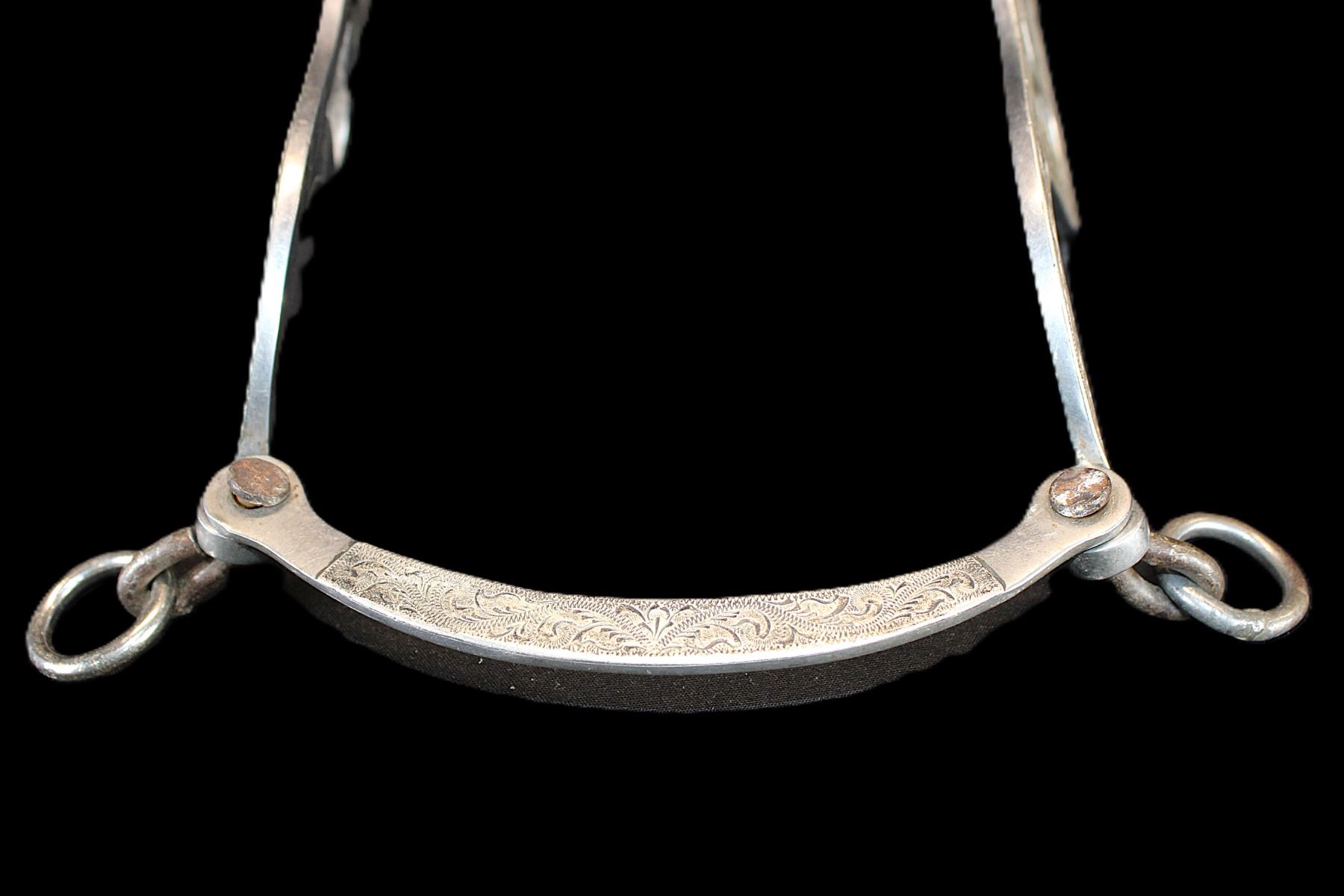 Unmarked Silver Overlaid Stainless Loose Jaw Bit- Santa Maria Cheek ...