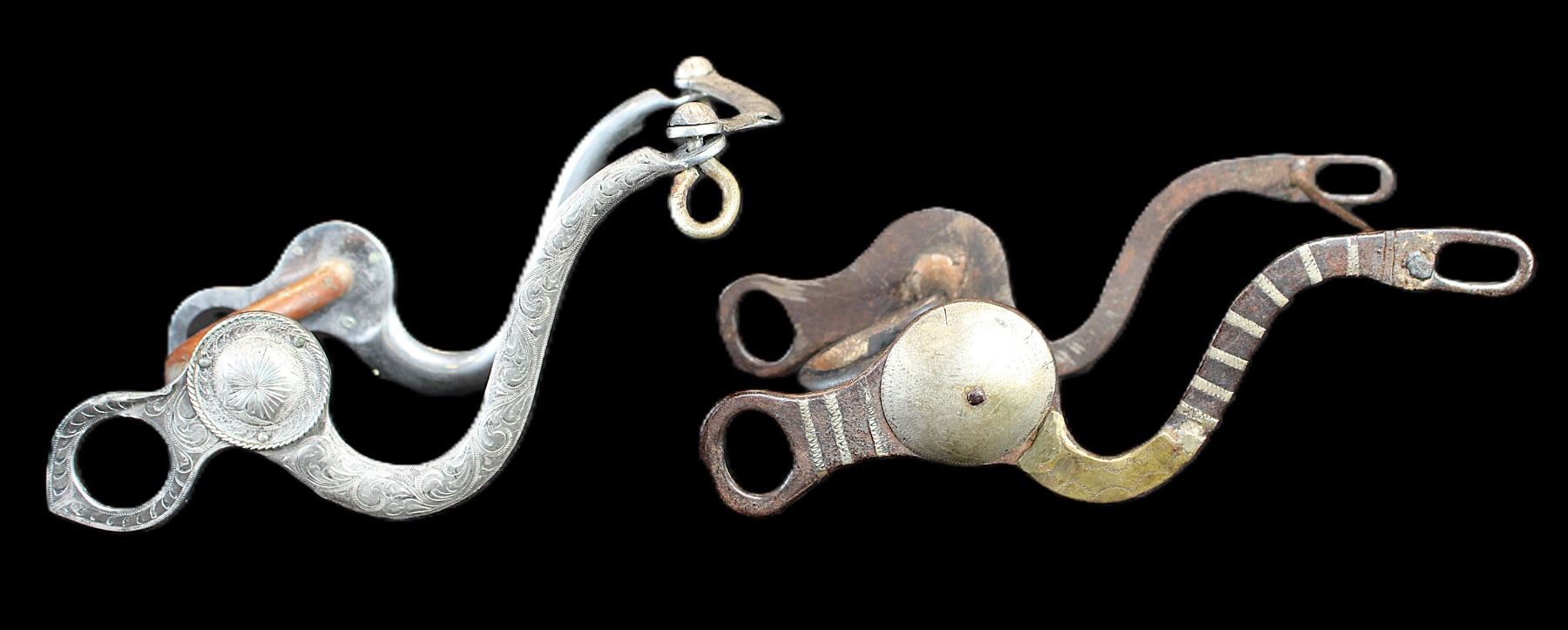 Unmarked Silver Inlaid Bit- Santa Maria Cheek- High Port Mouth- Rough ...