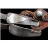 Image 4 : Inside Marked Crockett Silver Overlaid Leaf Pattern Spurs- 1" Bands- 2.5" Shanks- 2" Rowels- Chap Gu