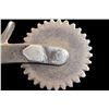 Image 6 : Inside Marked Crockett Silver Overlaid Leaf Pattern Spurs- 1" Bands- 2.5" Shanks- 2" Rowels- Chap Gu
