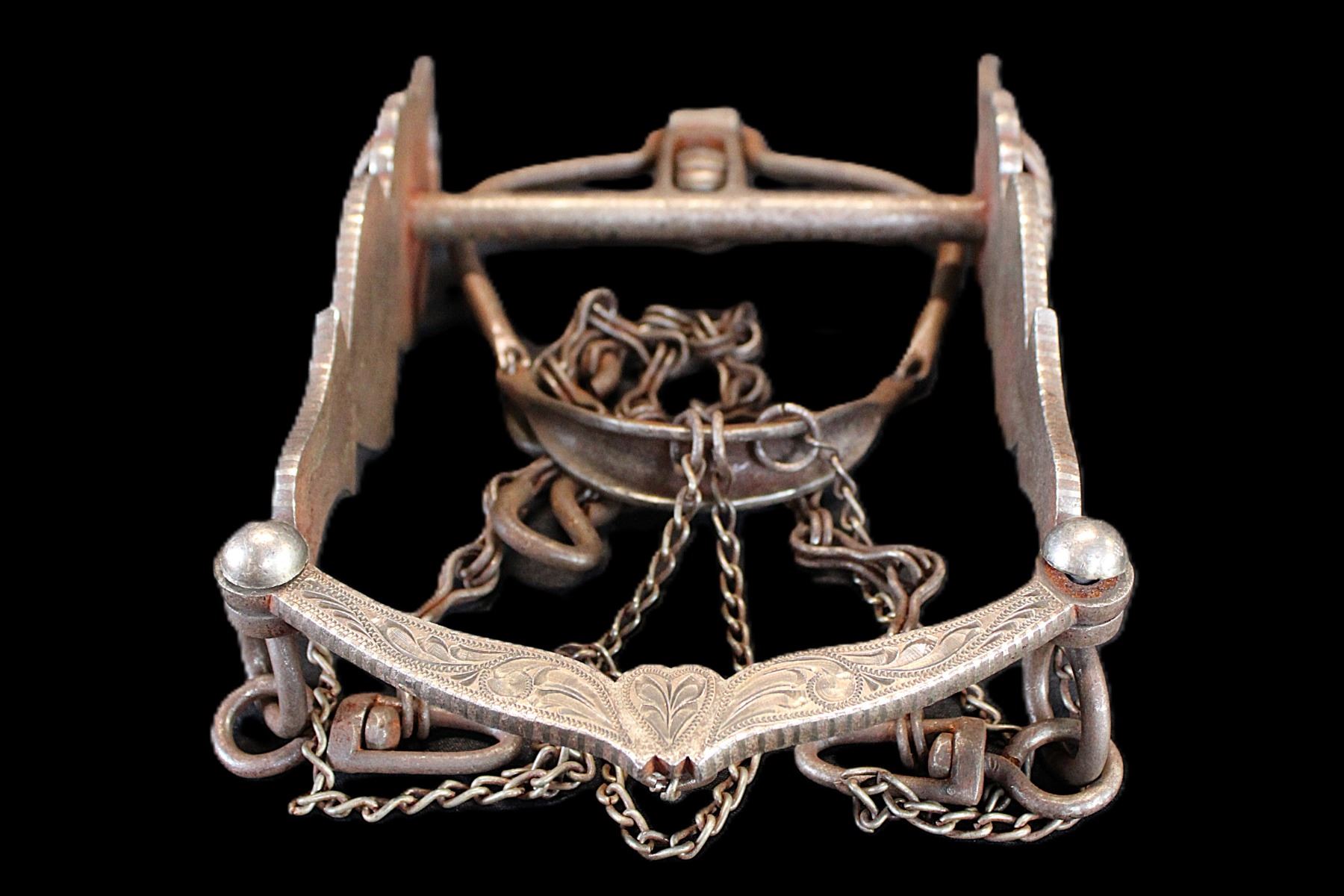 Unmarked Silver Inlaid Ring Bit- Heart Cheek-Halfbreed Mouth- Copper ...