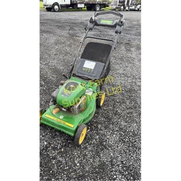 JOHN DEERE JS25 LAWN MOWER WITH BAGGER
