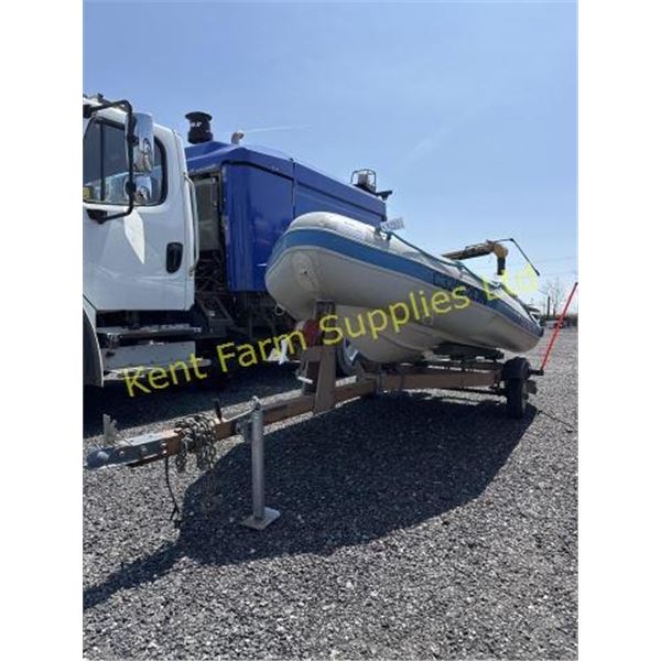 QUICK SILVER A-AA360QR7N INFATABLE BOAT & TRAILER