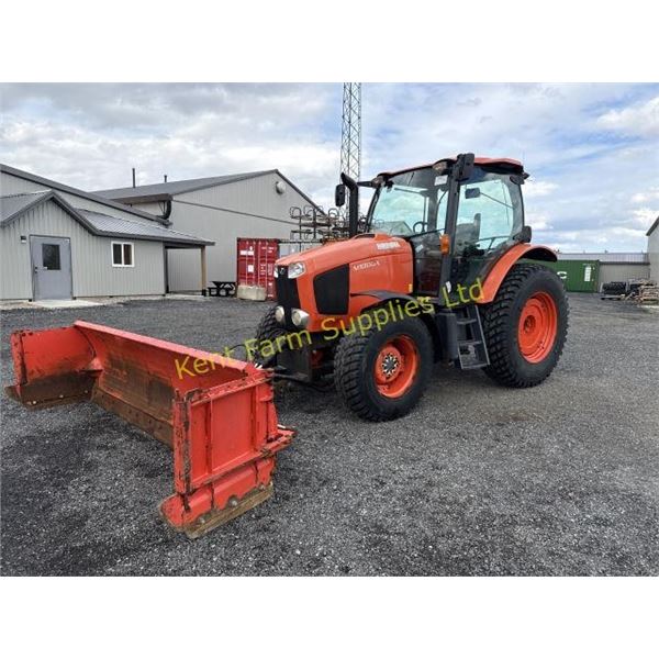 2016 KUBOTA M100GXDTCC TRACTOR WITH SNOW BLADE