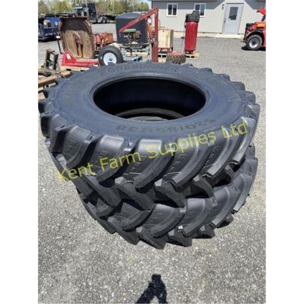 2 NEW 520/85R 38 TRACTOR TIRES