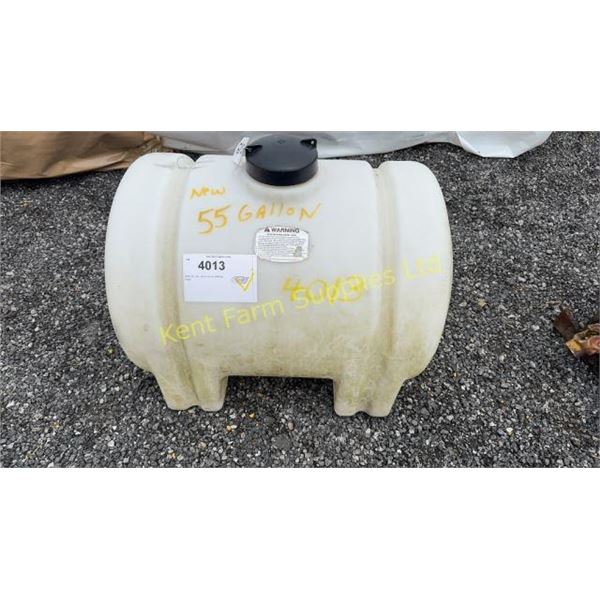 NEW 55 GALLON PLASTIC WATER TANK