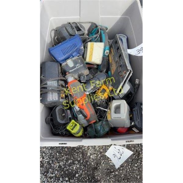 TOTE FULL OF POWER TOOLS