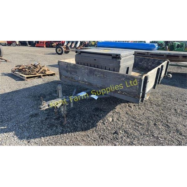 UTILITY TRAILER 6' X 6' WITH TUFF BIN BOX