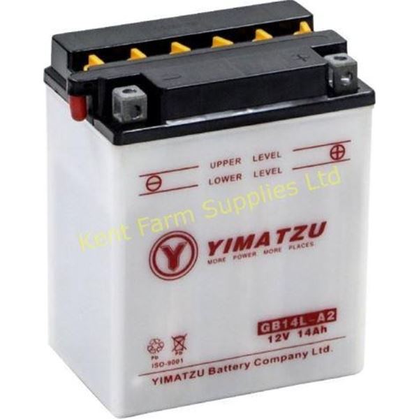 NEW BATTERY-GB14L-A2/YB14L-A2 YIMATZU FLOODED