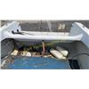 Image 12 : VINTAGE FIBERGLASS BOAT & TRAILER 16'