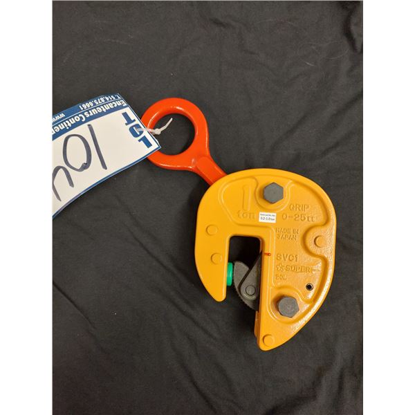 PINCE DE LEVAGE POUR PLAQUE 1 TONNE, OUVERTURE 0-25 MM