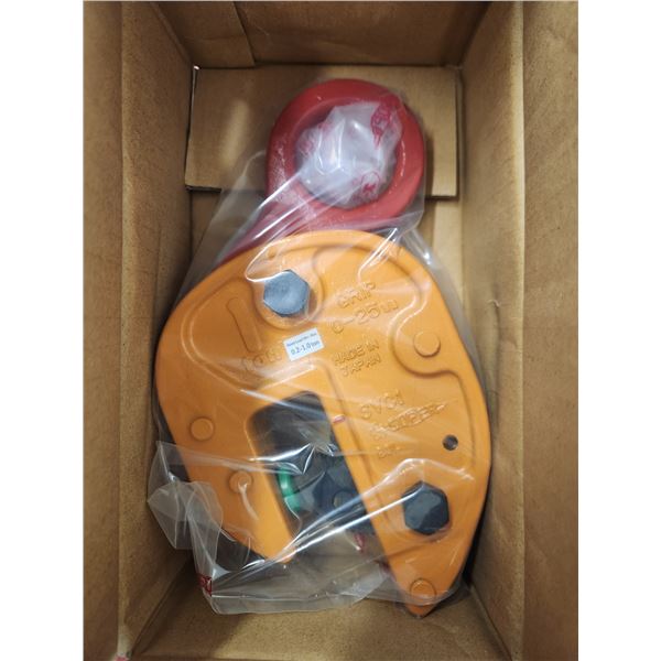 PINCE DE LEVAGE POUR PLAQUE 1 TONNE, OUVERTURE 0-25 MM