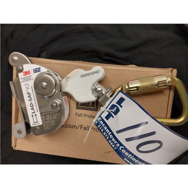 ANTICHUTE MOBILE 3M DBI-SALA LAD-SAF X2 POUR CÂBLE D’ACIER 3/8"