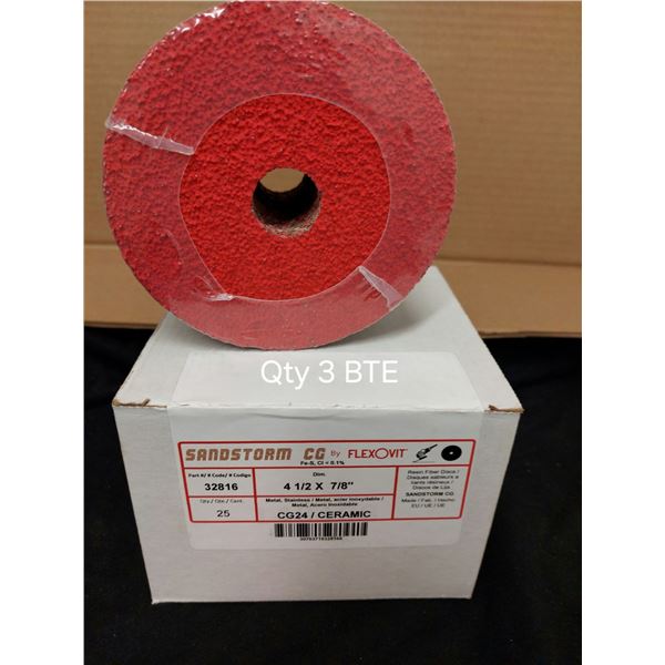 BOITE DE 25 DISQUES À SABLER FLEXOVIT CÉRAMIQUE