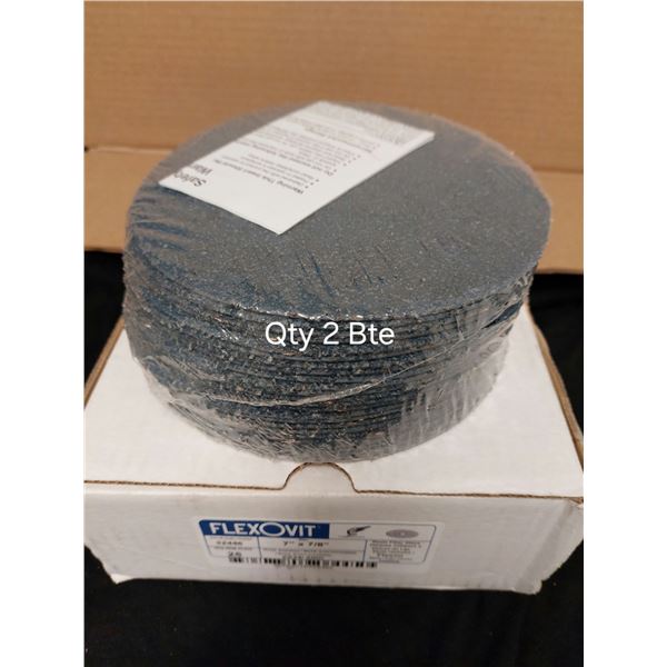 BOITE DE 25 DISQUES À SABLER MÉTAL 7" X 7/8"