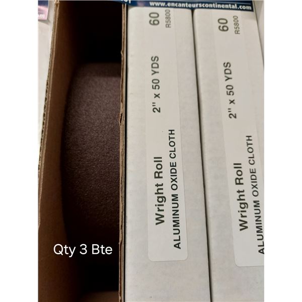 ROULEAU DE PAPIER SABLÉ GRIT 60, 2" X 50"