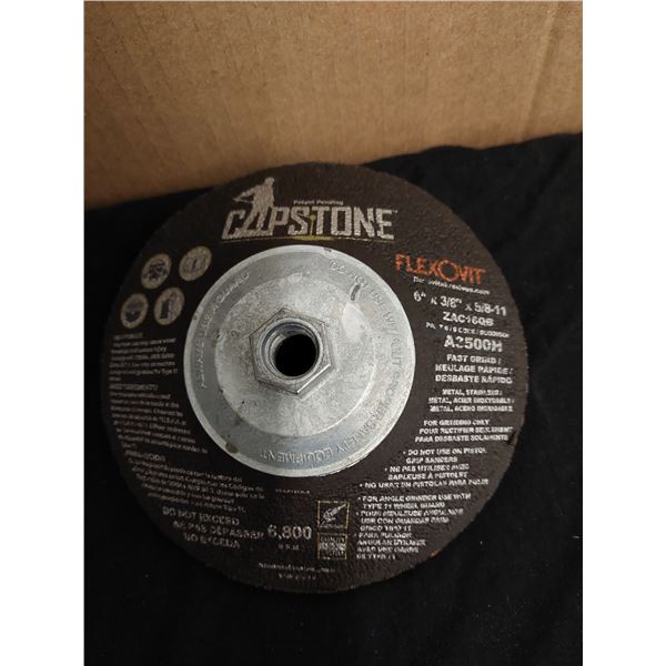 BOITE DE 5 DISQUE ABRASIFS CAPSTONE 6" X 3/8" X 5/8"-11