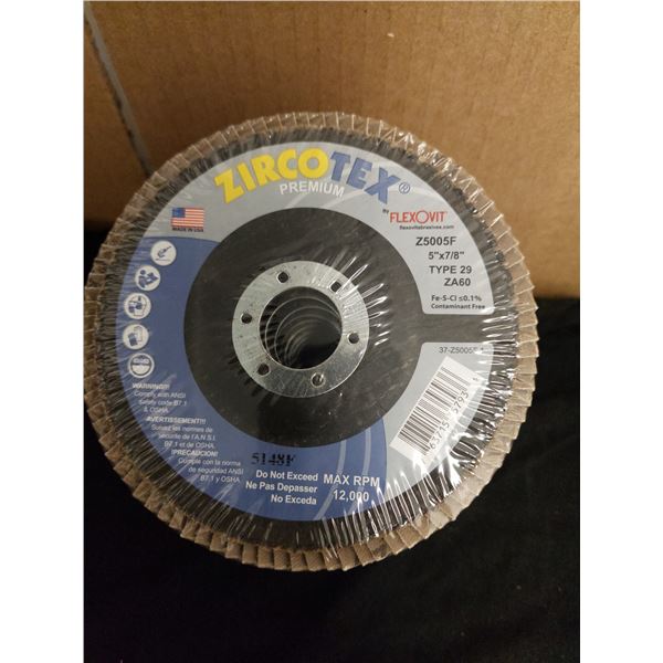 BOITE DE 10 DISQUE À SABLE Z5091F 5" X 7/8" ZA60F9