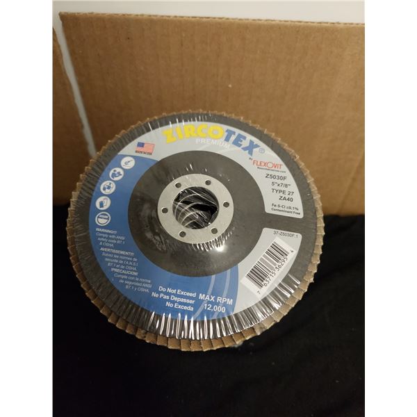 BOITE DE 10 DISQUE À SABLE Z5030F 5" X 7/8" ZA40