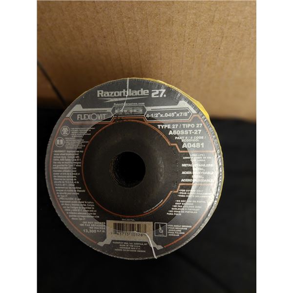 BOITE DE 28 DISQUE À SABLE RAZORBLADE 27 AO480 4-1/2" X .040" X 7/8"