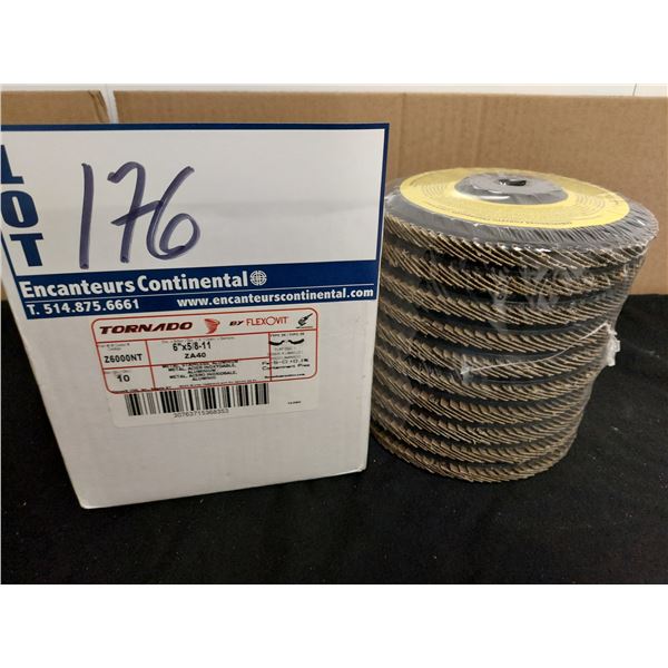 DISQUE À LAMELLES TORNADO 6" X 5/8"-11 ZA40 MÉTAL ALUMINIUM