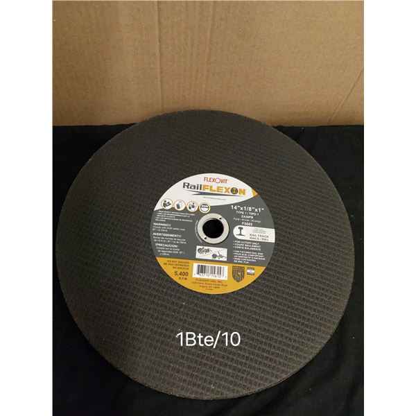 DISQUE RAIL-TRACK RAILFLEIXON 14" X 1/8" X 1" TYPE 1