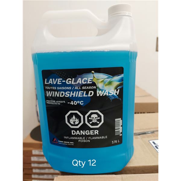LOT DE 12 BOUTEILLES DE LAVE-GLACE -40, 4 LITRES