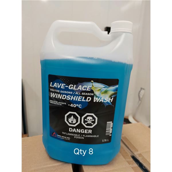 LOT DE 8 BOUTEILLES BOUTEILLE DE LAVE-GLACE -40, 4 LITRES
