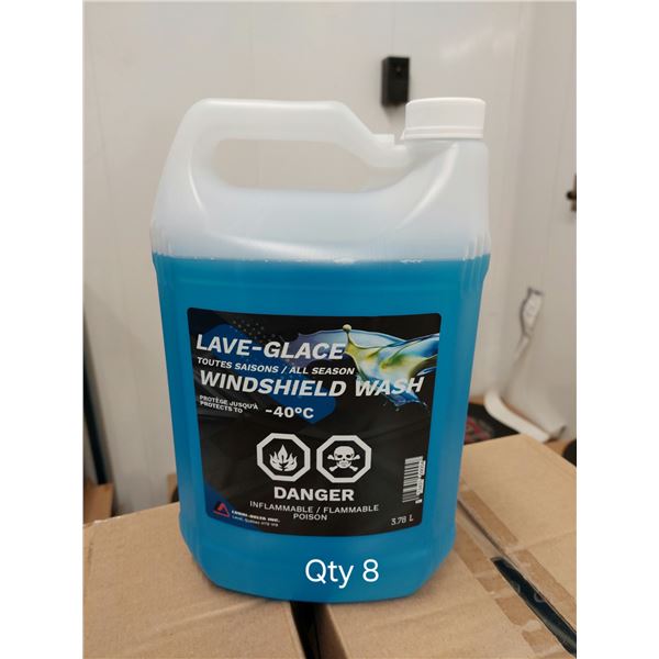 LOT DE 8  BOUTEILLES BOUTEILLE DE LAVE-GLACE -40, 4 LITRES