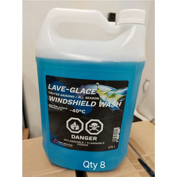 LOT DE 8 BOUTEILLE DE LAVE-GLACE -40, 4 LITRES