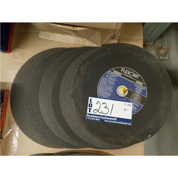 LOT DE 6 DISQUE 14" ASS