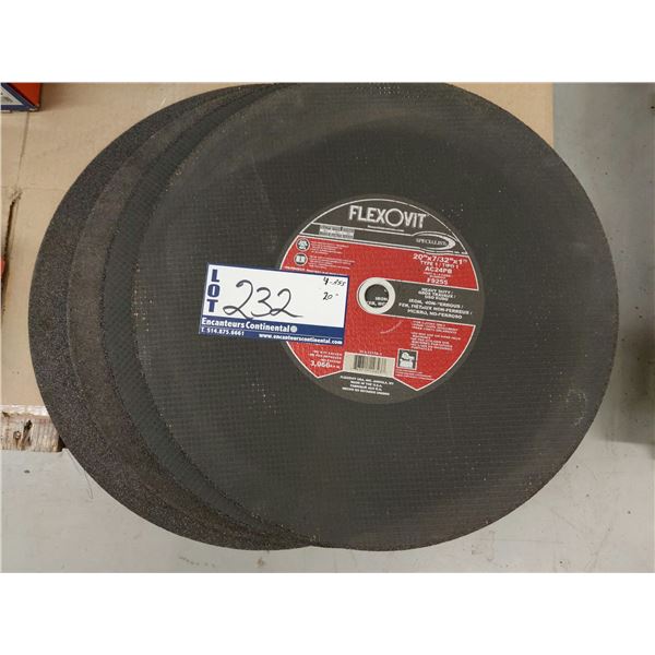 LOT DE 4 DISQUE 20" ASS
