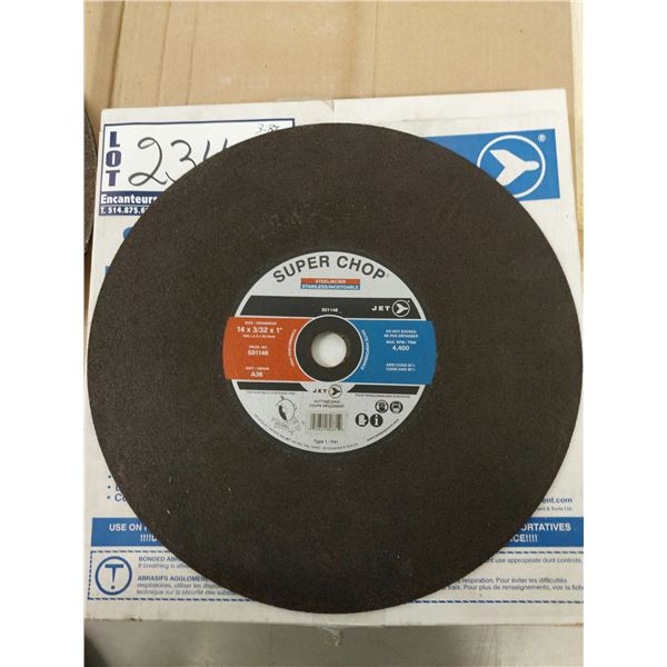 BOITE DE 5 DISQUE STAINLESS/INOX 14" X 3/32" X 1" SUPER S400