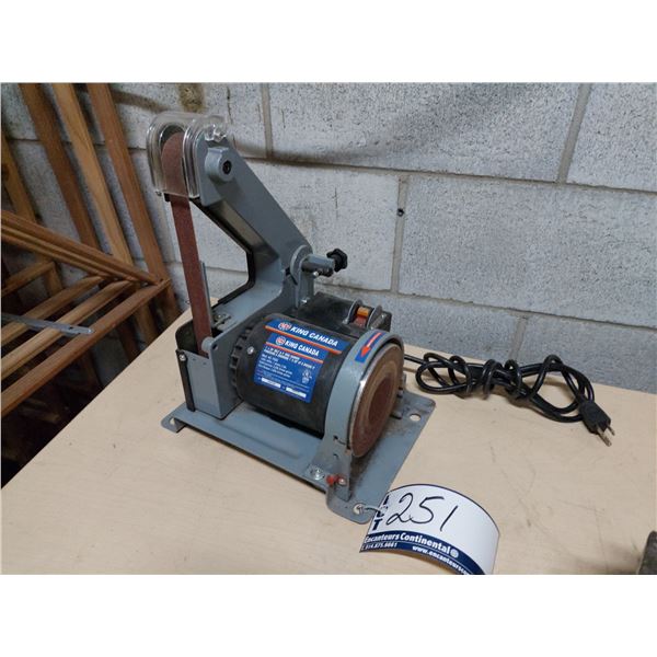 PONCEUSE À COURROIE 1" X 30" DISQUES 5" KING CANADA